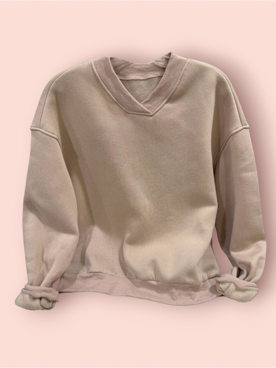 SHEIN Tops - Shein Light Weight Fleece Like Crew Neck Over Lay Top Size XS
